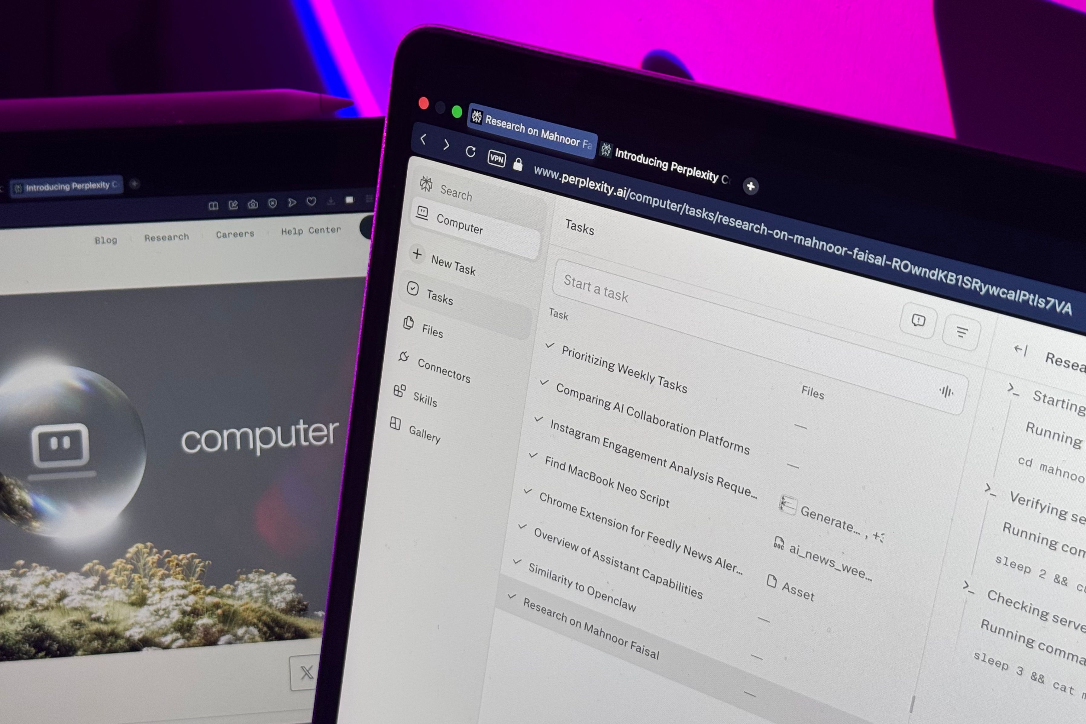 Perplexity Computer feature