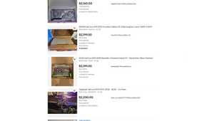 Screenshot of RTX 5090 listings on eBay