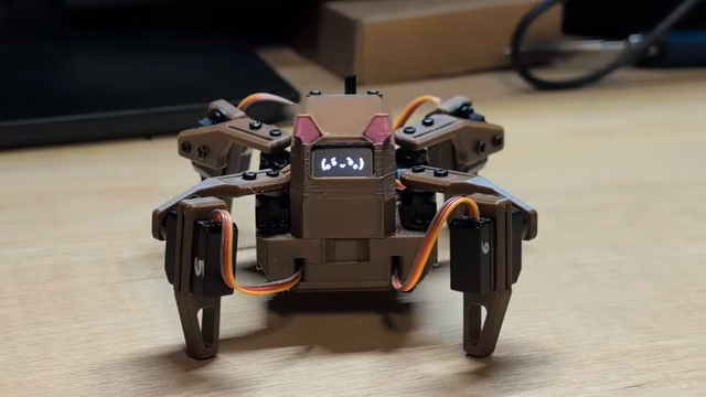 3D printing lets this tinkerer build a quadruped robot smaller than my hand, and you can too