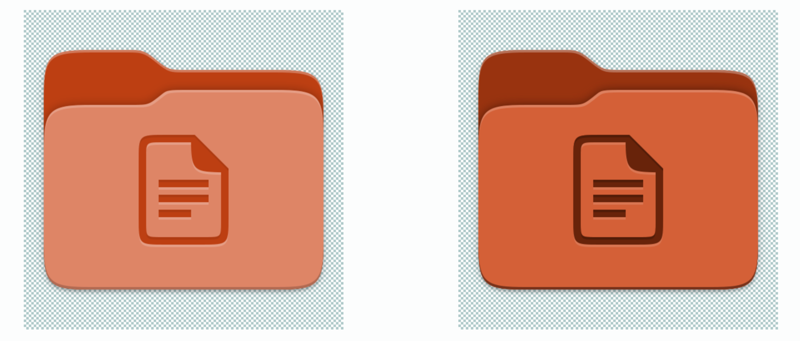 Ubuntu's second folder design