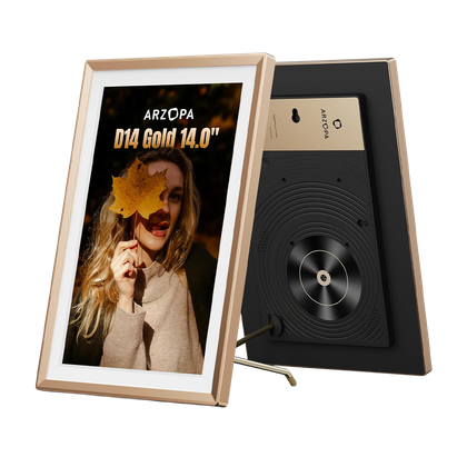 Arzopa D14 photo frame showing artwork.