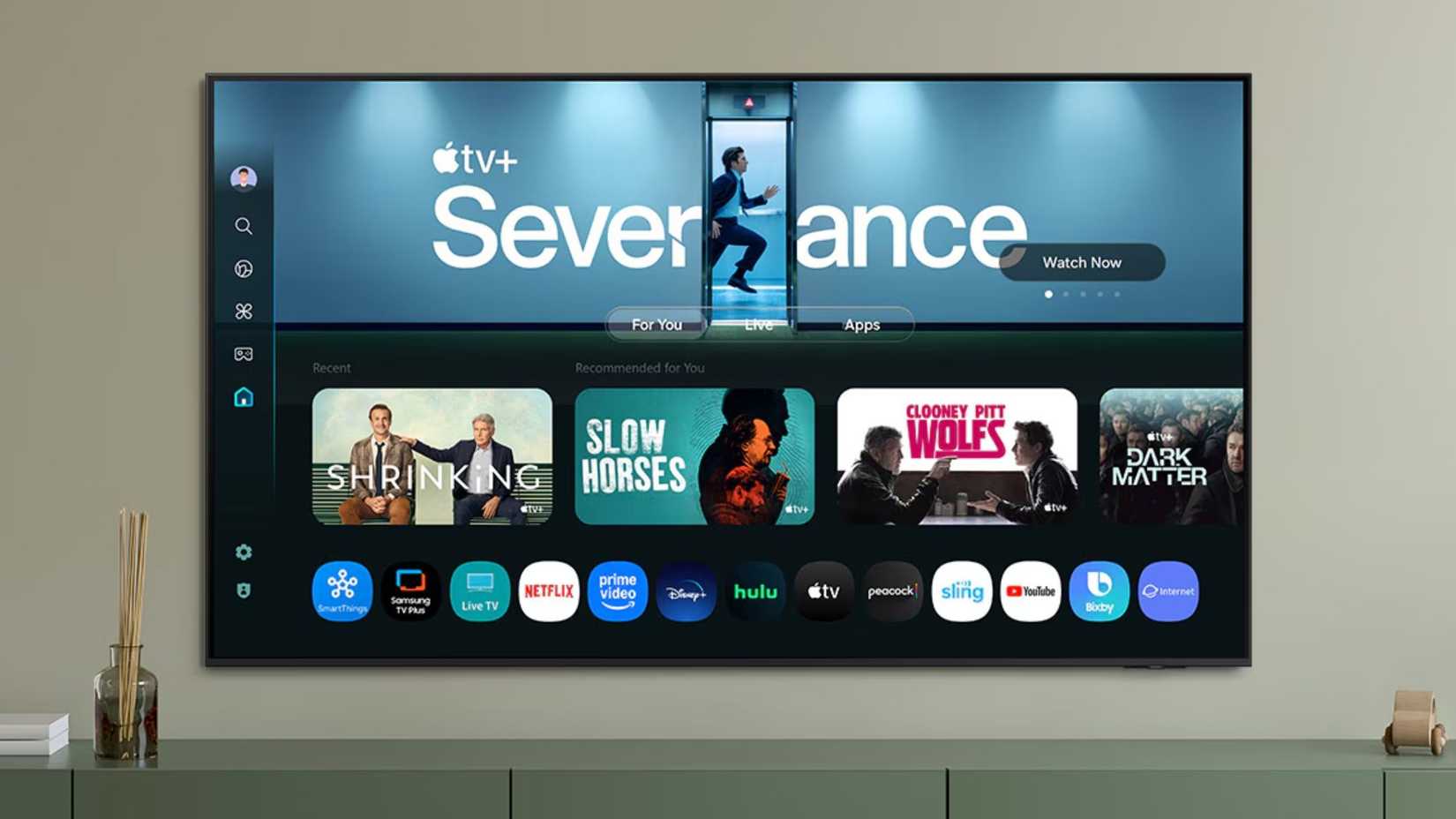 Samsung 100 inch Class Neo QLED QN80F on the wall