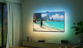 Govee backlit TV showing sync lighting
