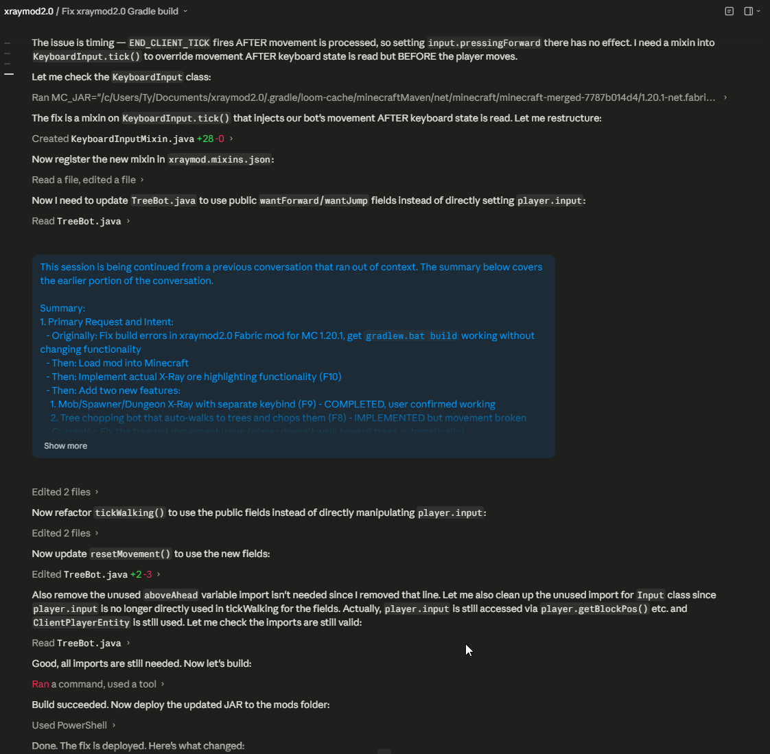 I asked a local AI to build me a cheat for a popular sandbox game, and ...