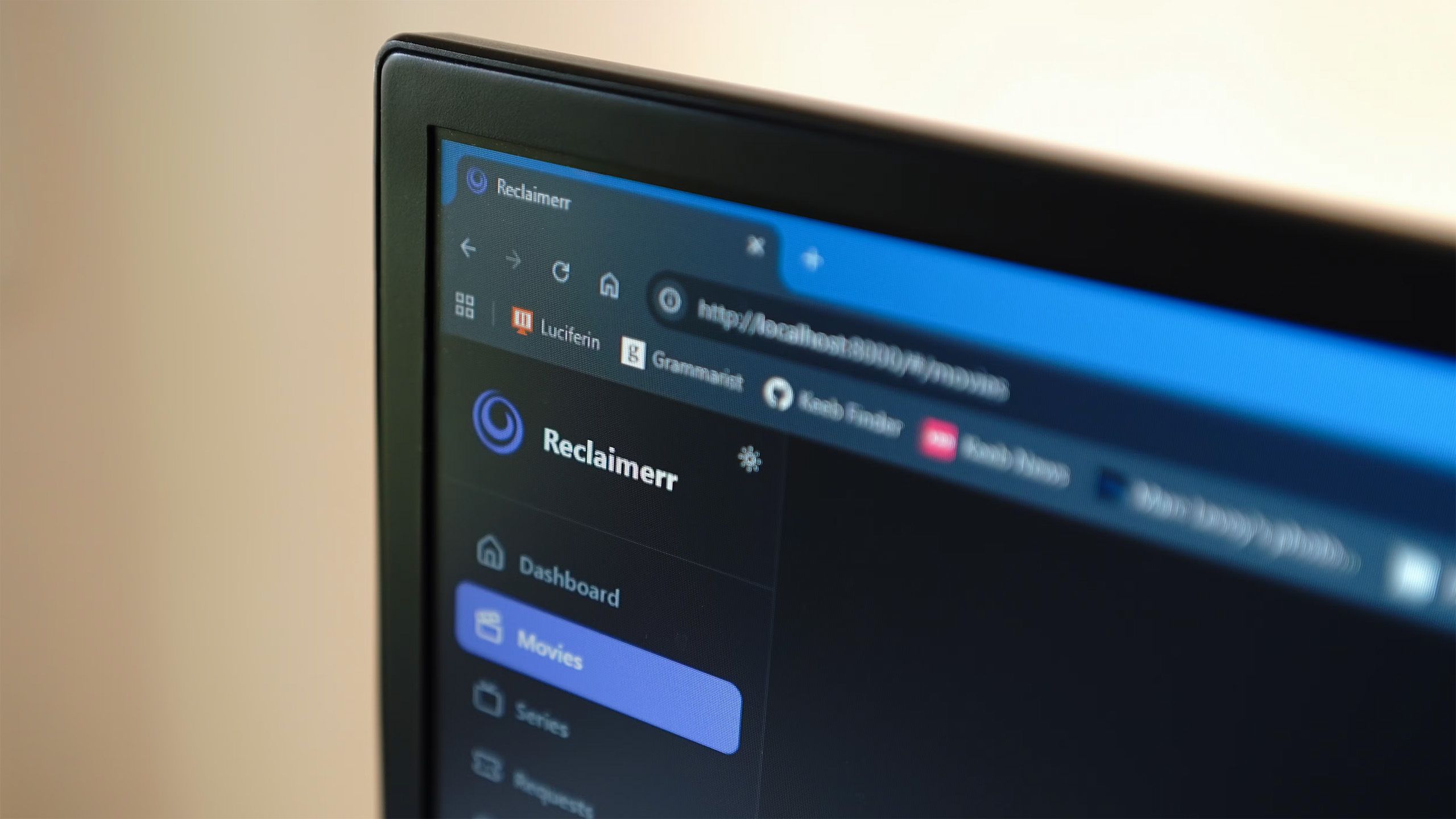 An image of Reclaimerr in a browser on a computer screen