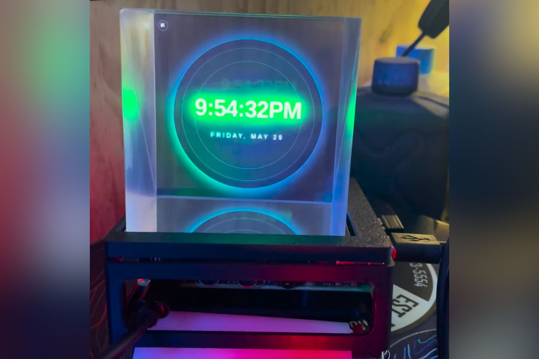 This awesome Raspberry Pi project uses the Pepper's Ghost illusion to make a holographic display