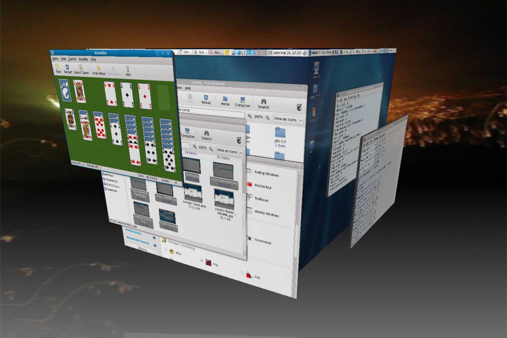 compiz cube x11 