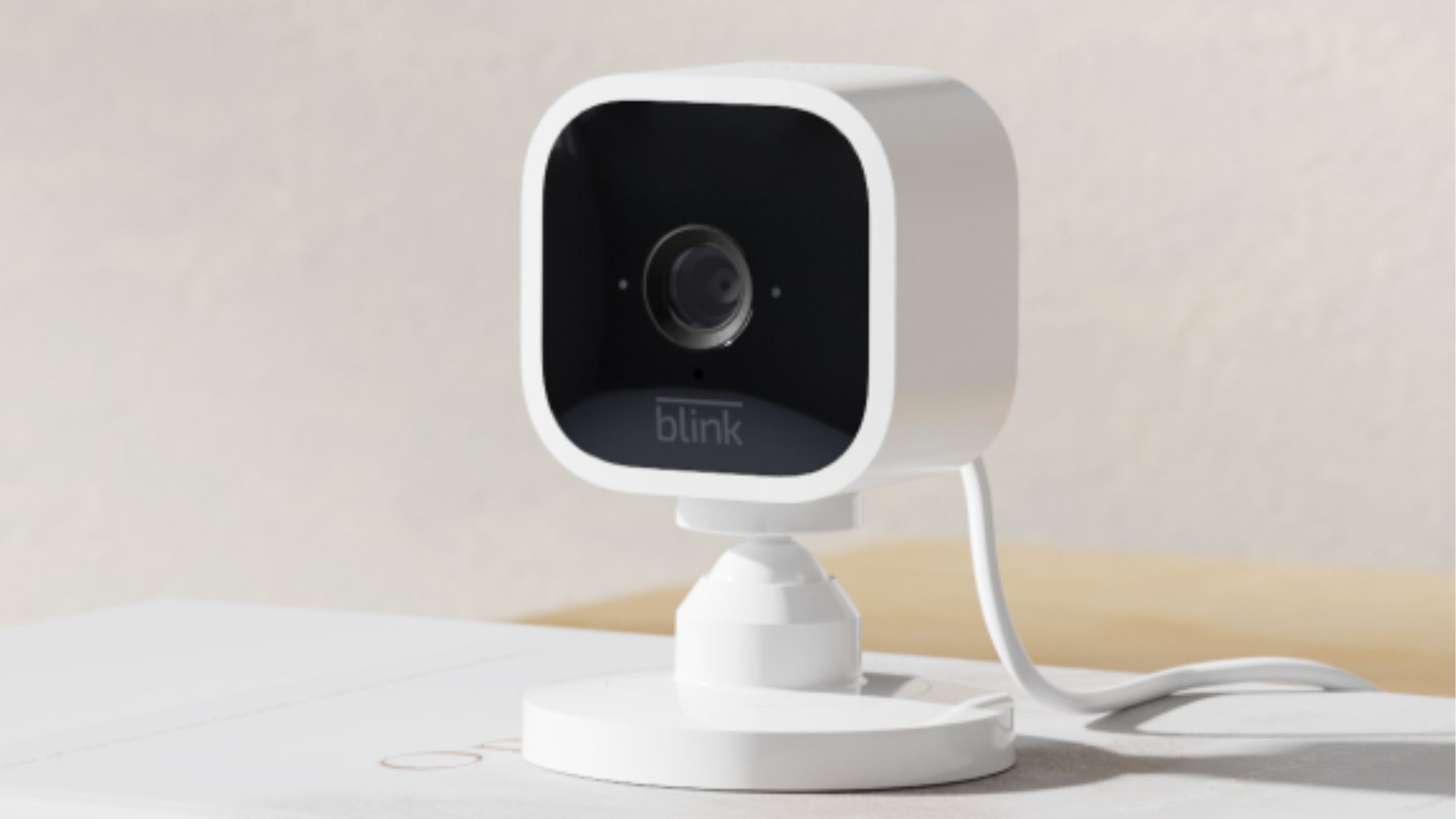 Amazon Blink Mini on a table