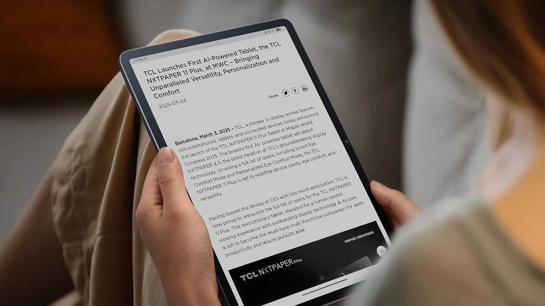This $224 TCL Android tablet is a little different from its
