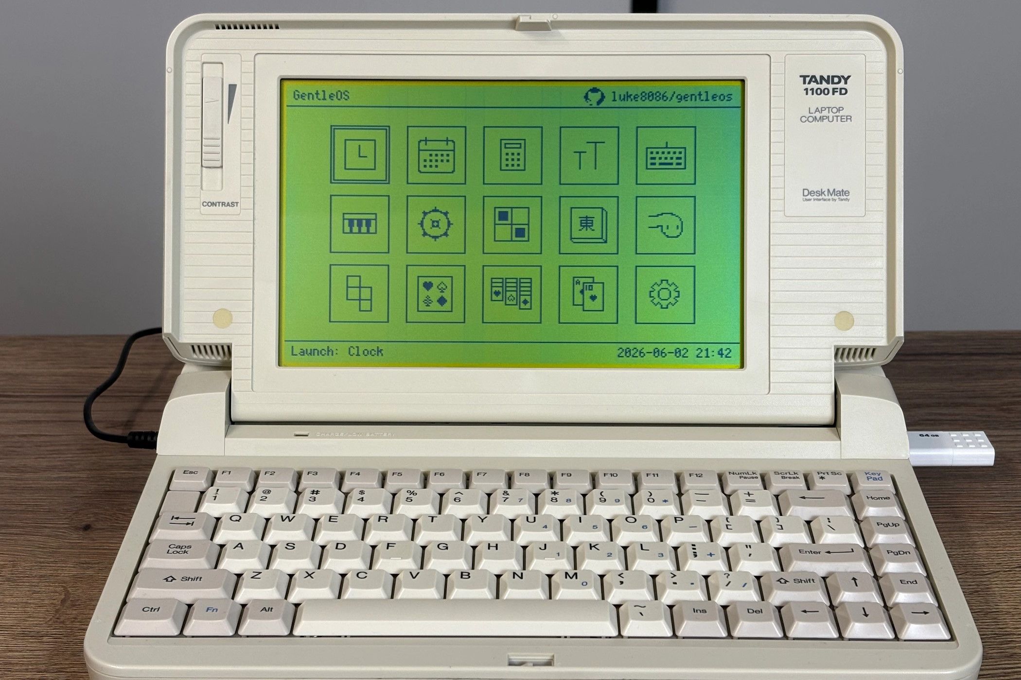 GentleOS/16 runs on 8086 CPUs with 192KB RAM