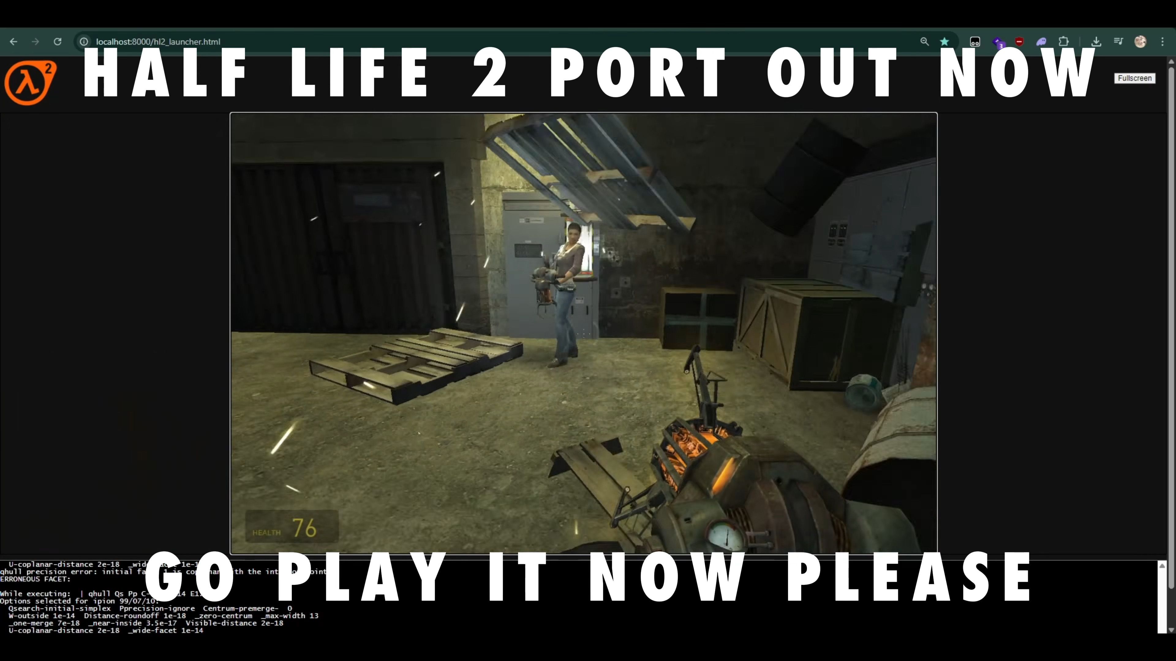 Half-Life 2 browser port built by teenager in three months