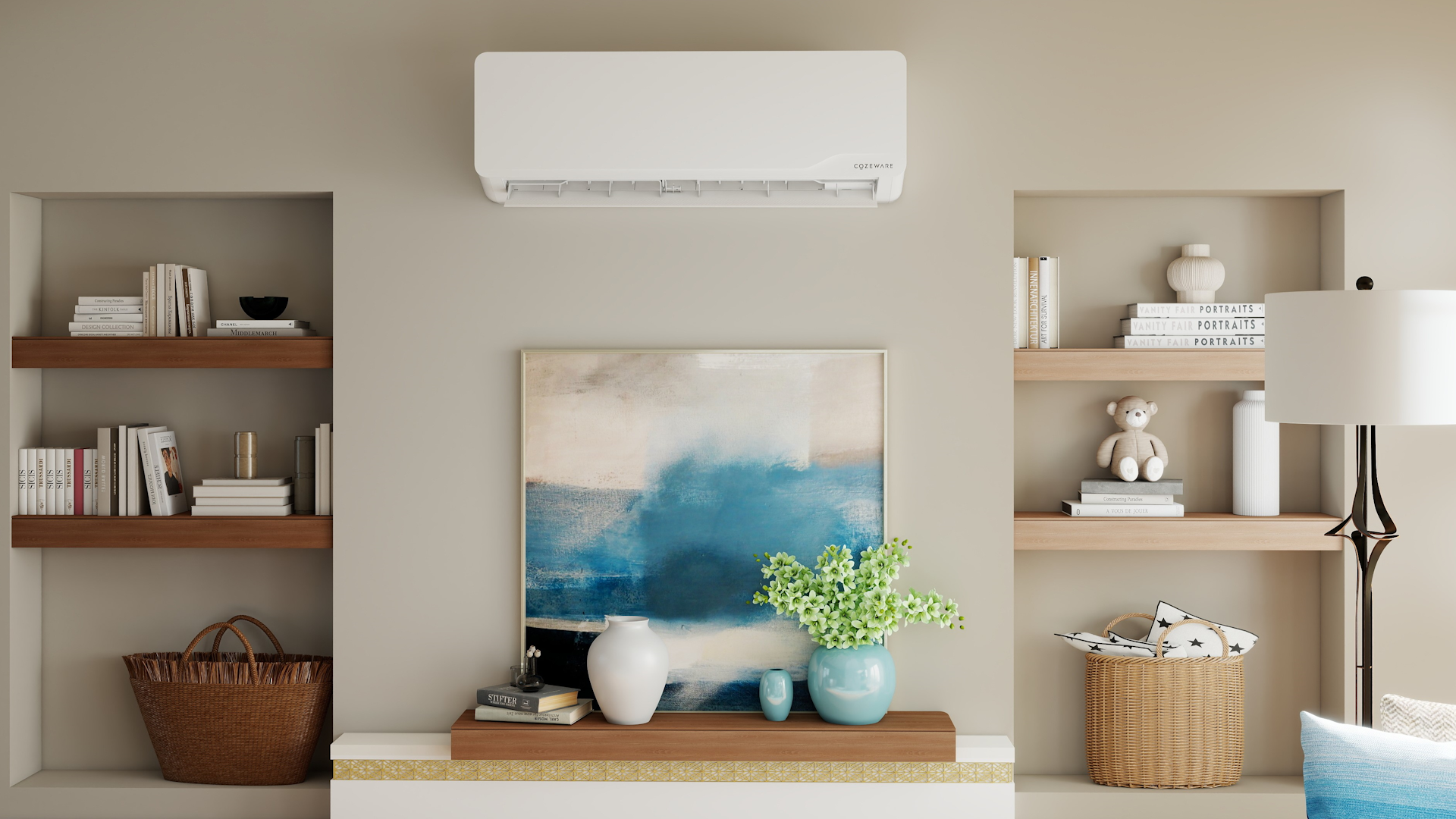 cozeware seer 2 front facing living room display