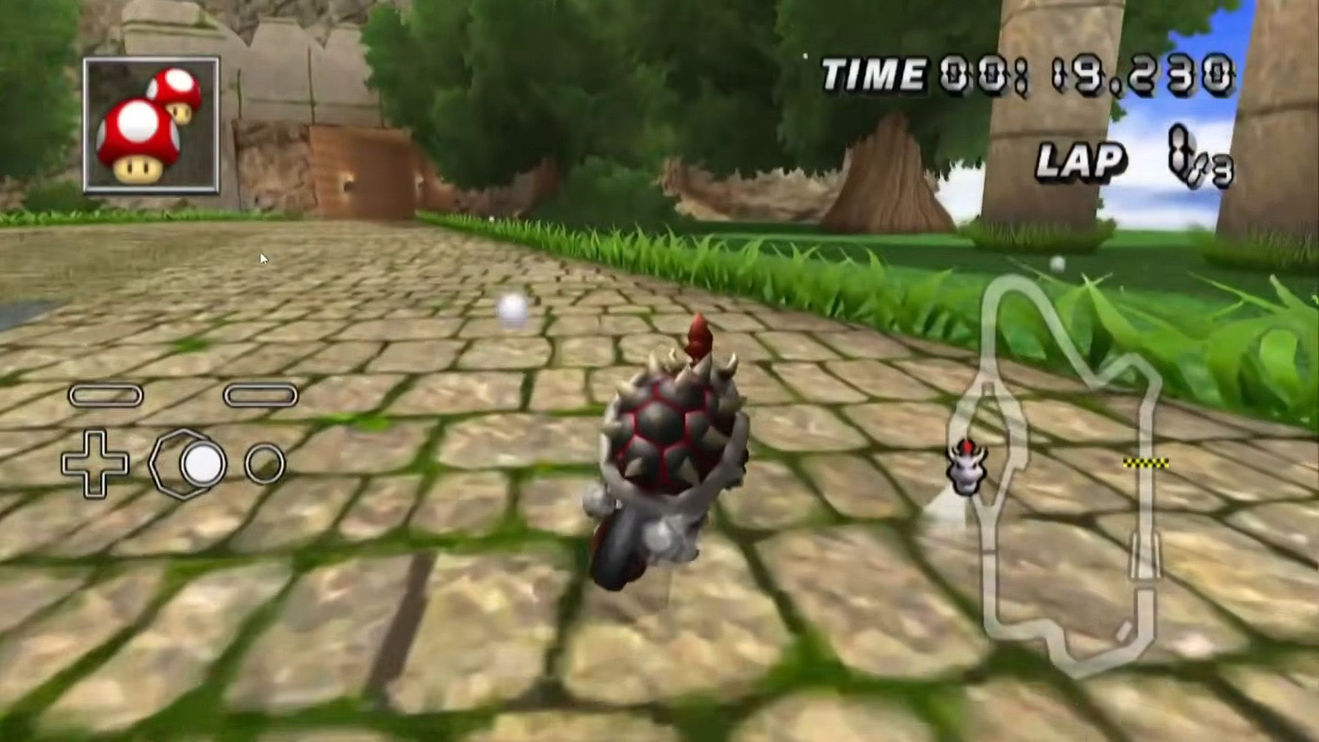 A screenshot of Mario Kart Wiicompiled 