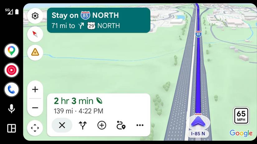 New more immservice UI of Google Maps 
