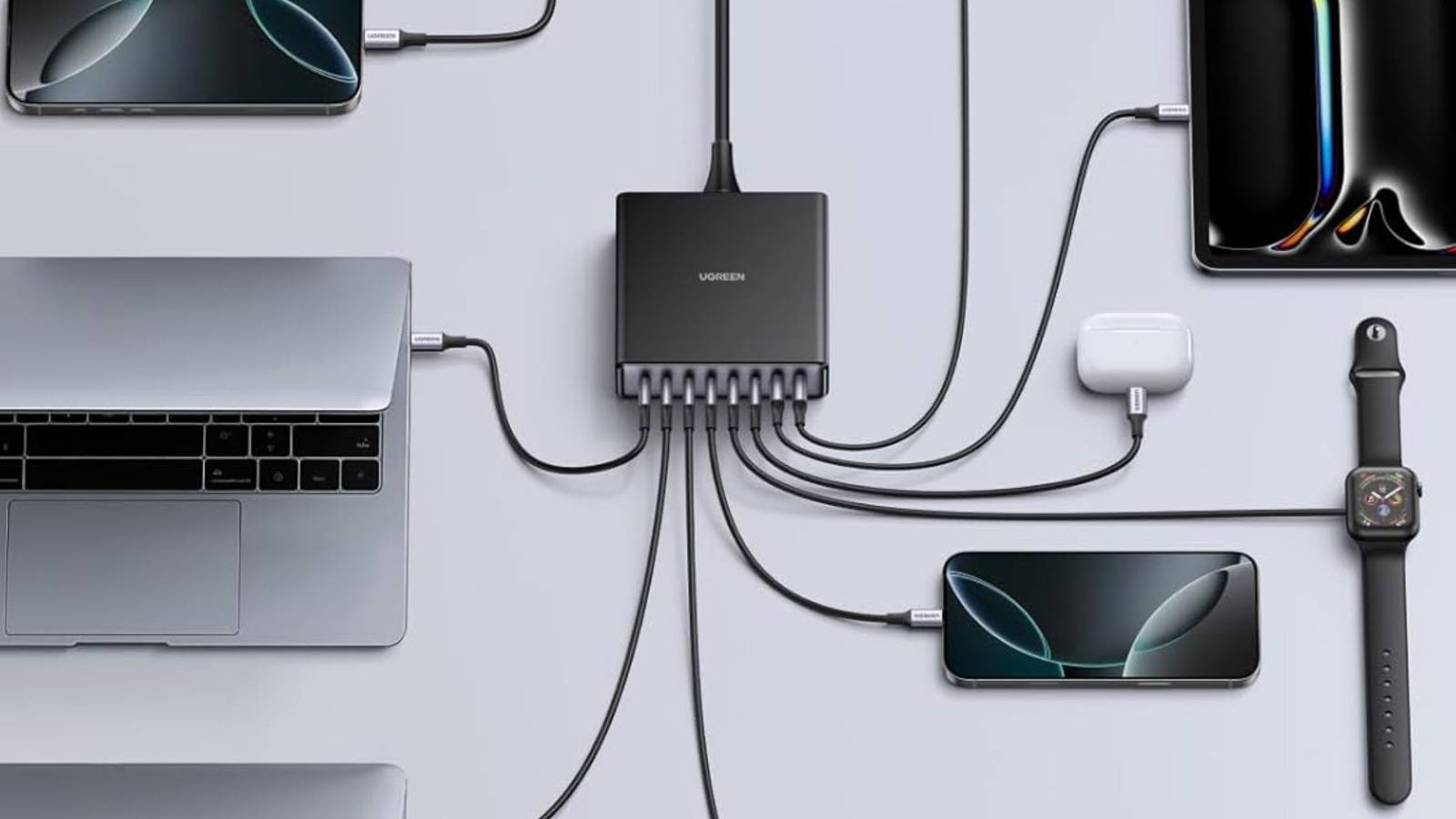 Зарядная станция UGREEN Nexode 200W GaN USB C Зарядная станция UGREEN Nexode 200W GaN USB C