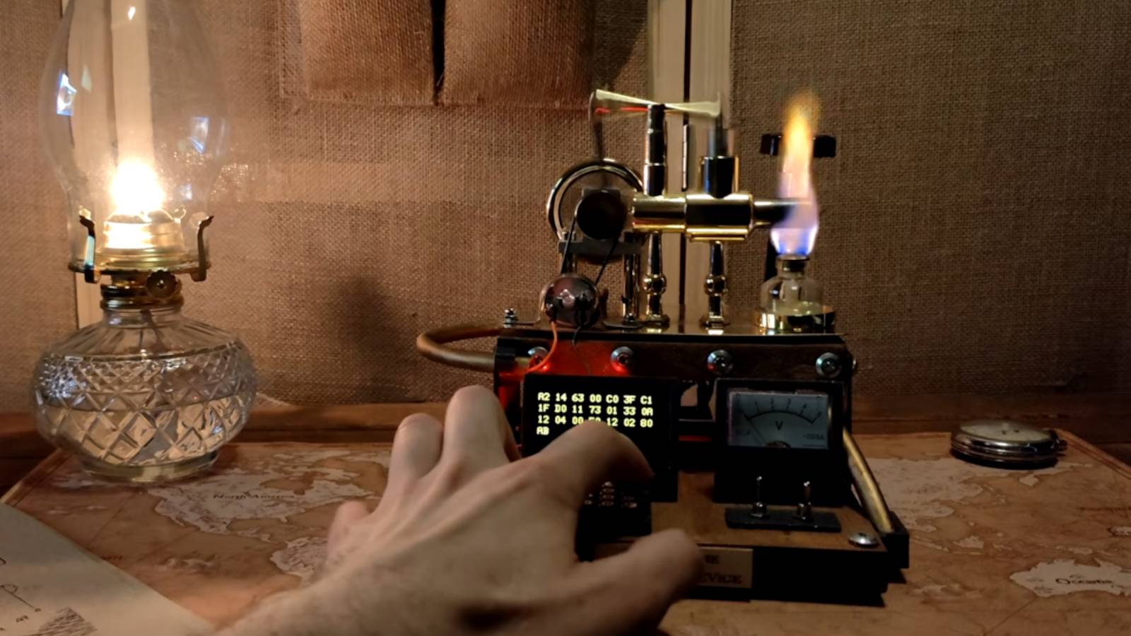 Someone made a fire-powered ESP32 computer, and it's a steampunk ...