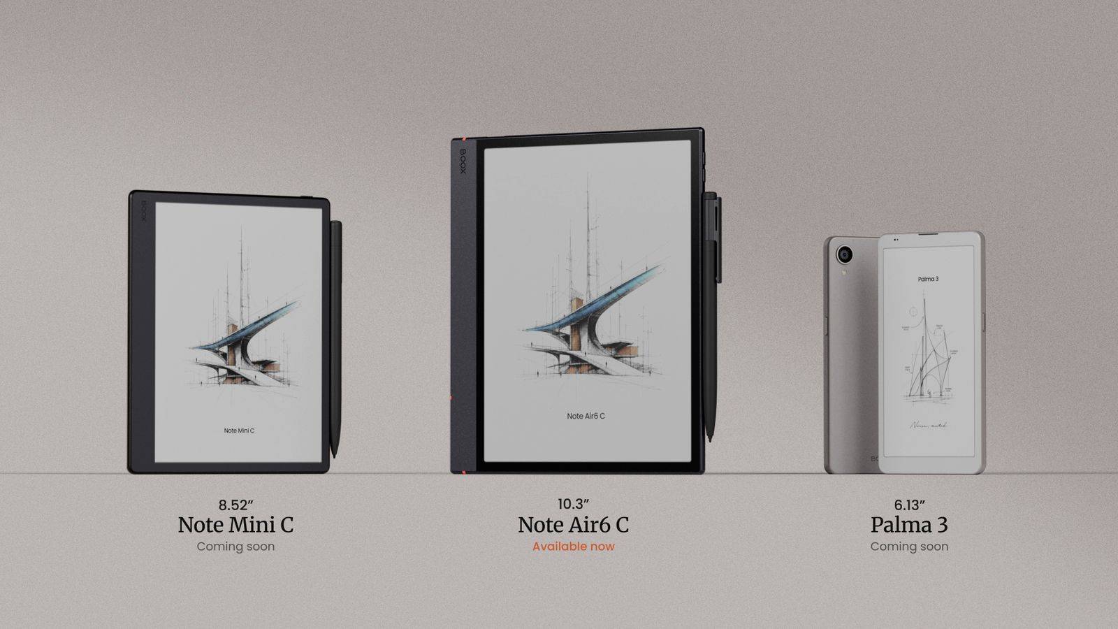 BOOX представила три новых устройства с E Ink дисплеями Три новые модели электронных книг от компании BOOX