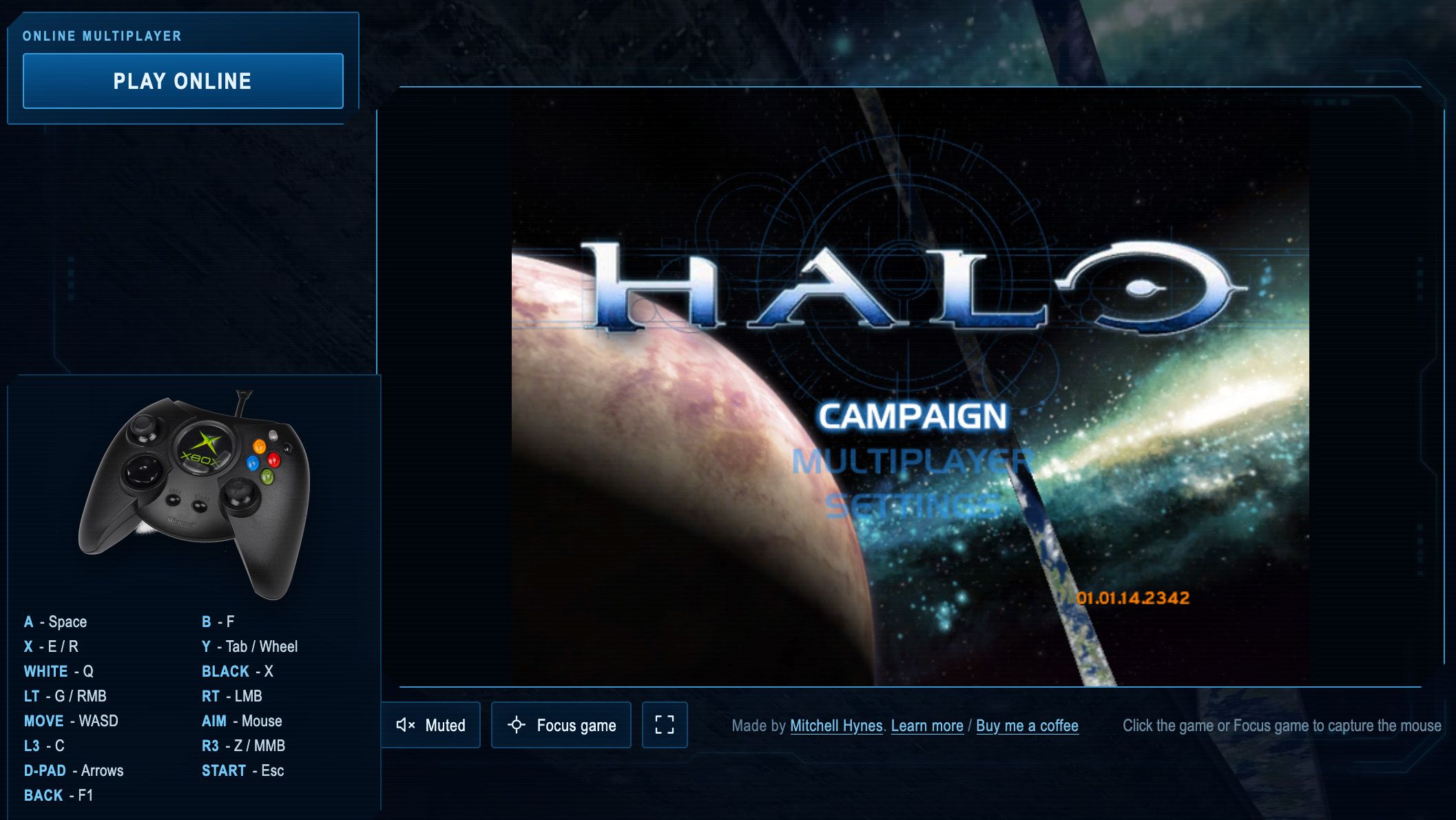 Halo playing in a browser