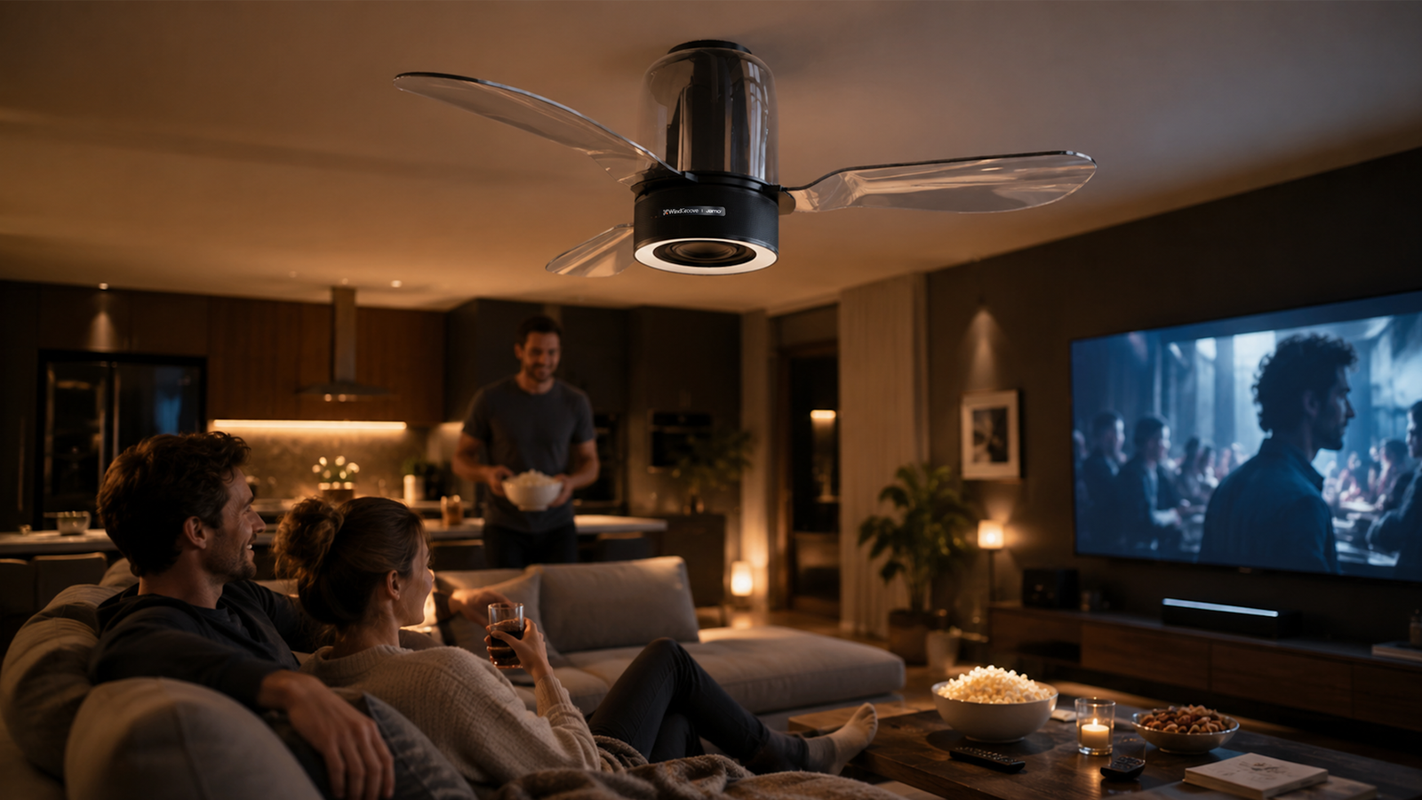 Умная система WindGroove AirFi One объединяет вентилятор, акустику и освещение Умная потолочная система WindGroove AirFi One