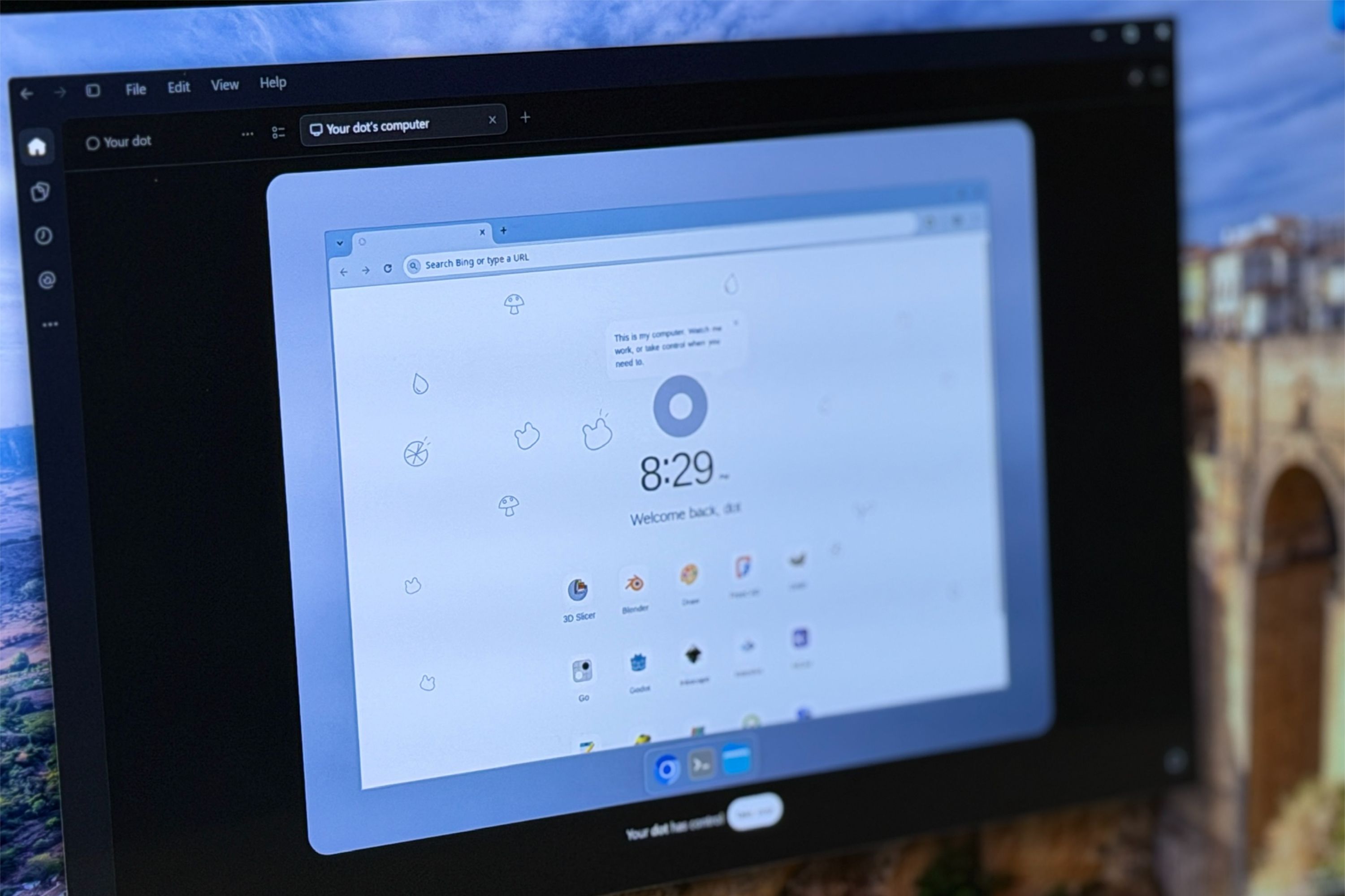 chatgpt dots open on a laptop