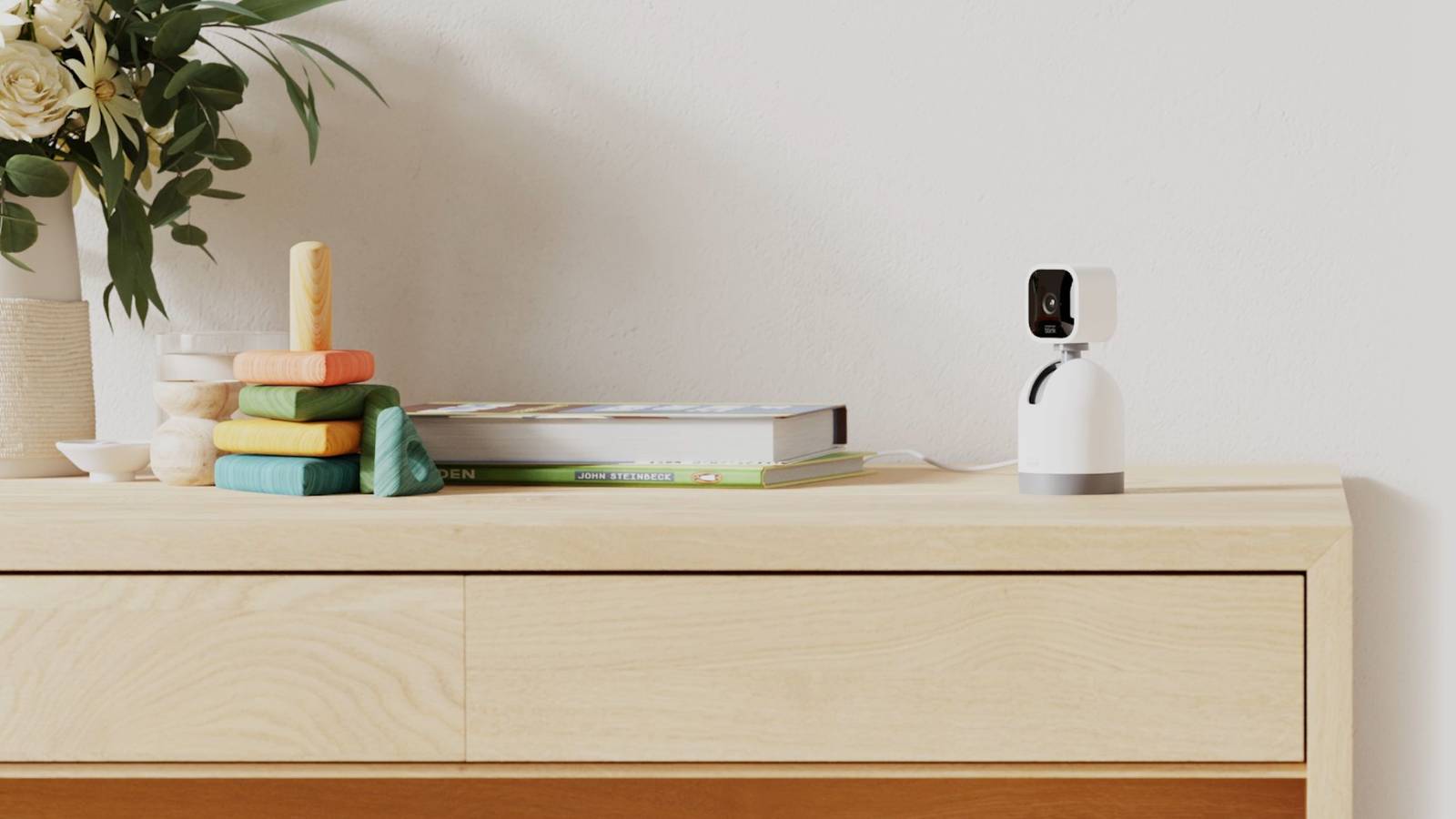 Blink Mini Pan-Tilt Camera on table