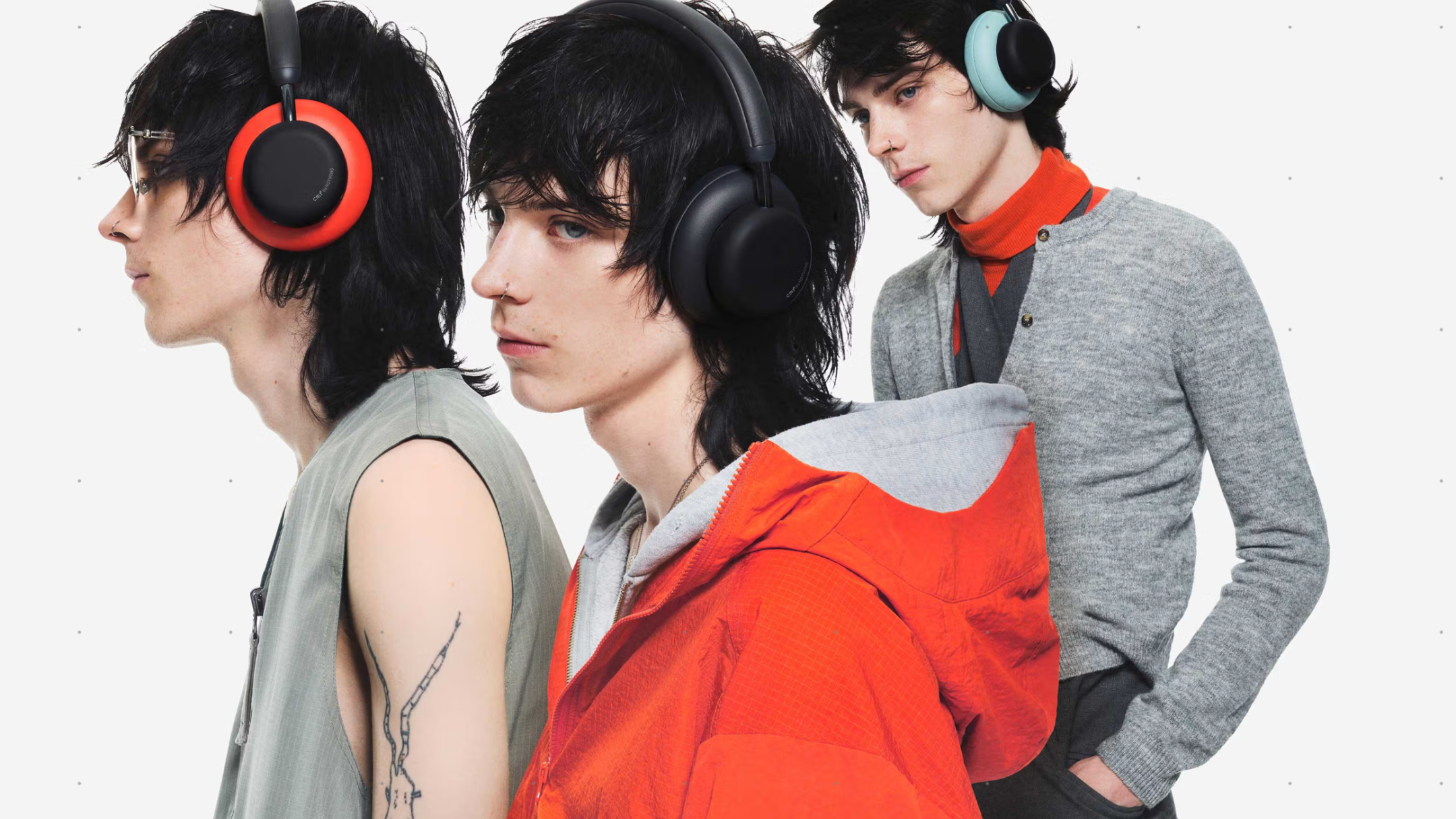 Persons wearing CMF Headphone Pro