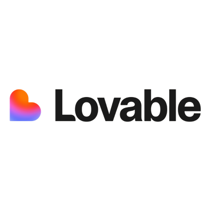 Lovable logo on a transparent background