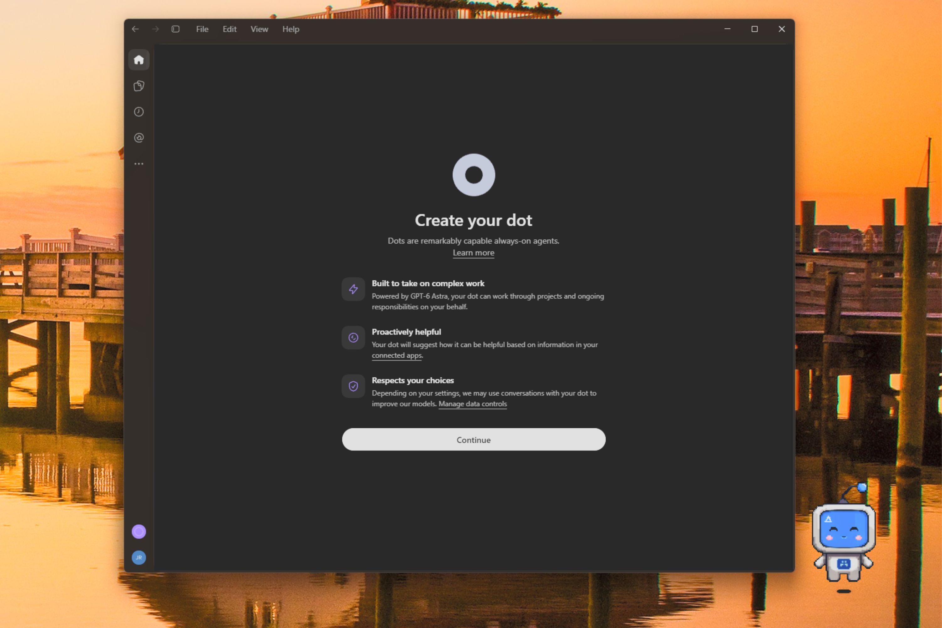 openai dot creation screen