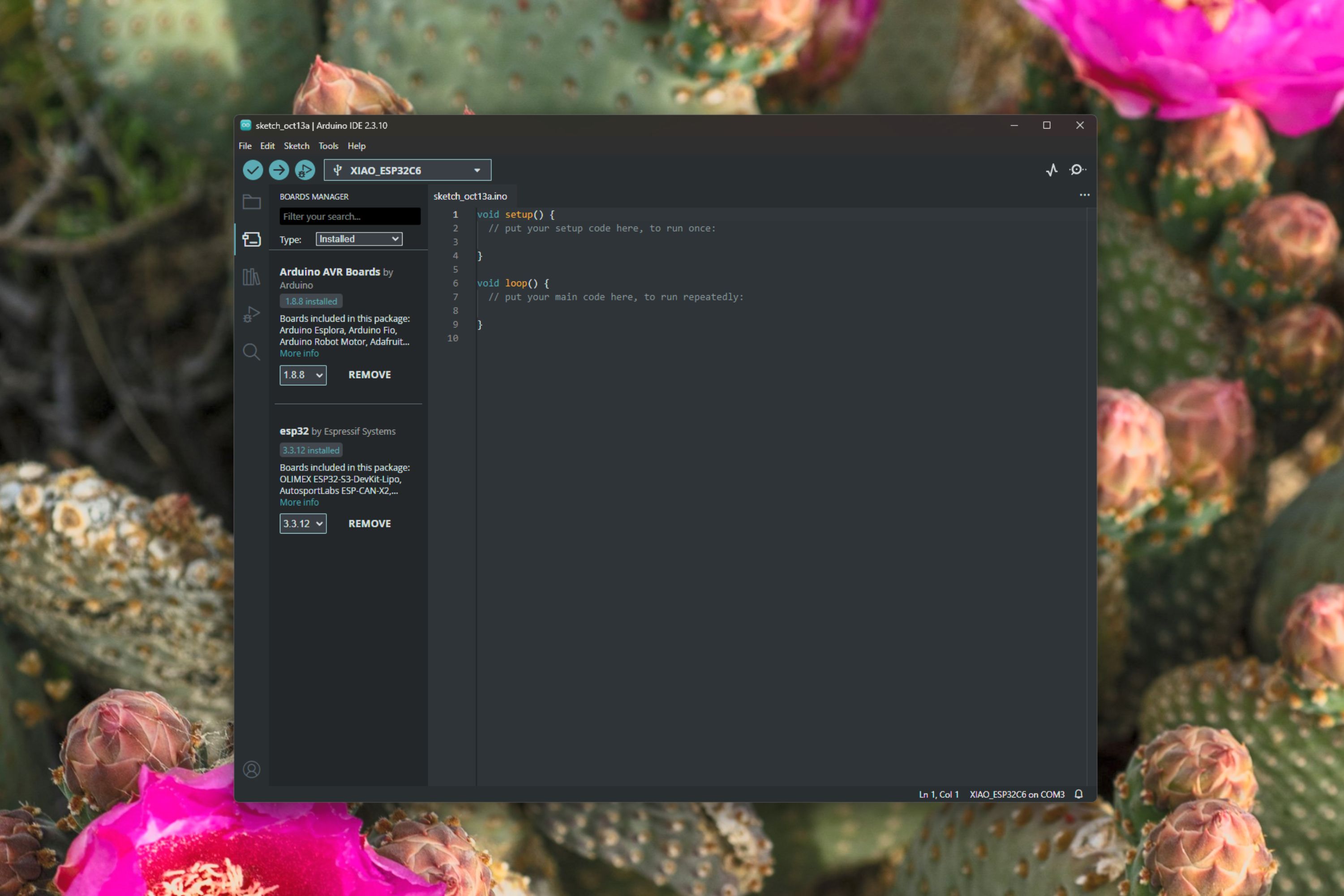setting up ardinuo ide esp32