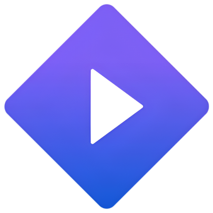 Logo for the streaming app, Stremio.