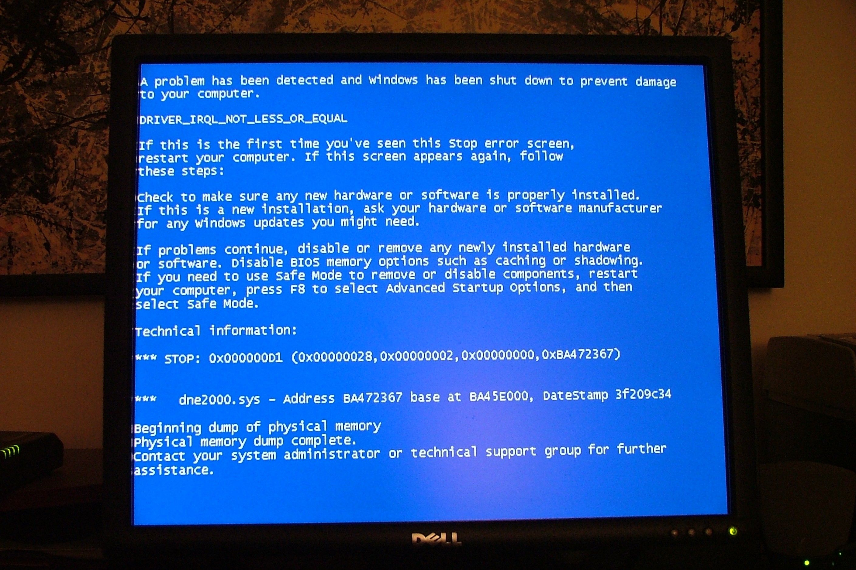 The Windows blue screen of death could have looked completely different ...