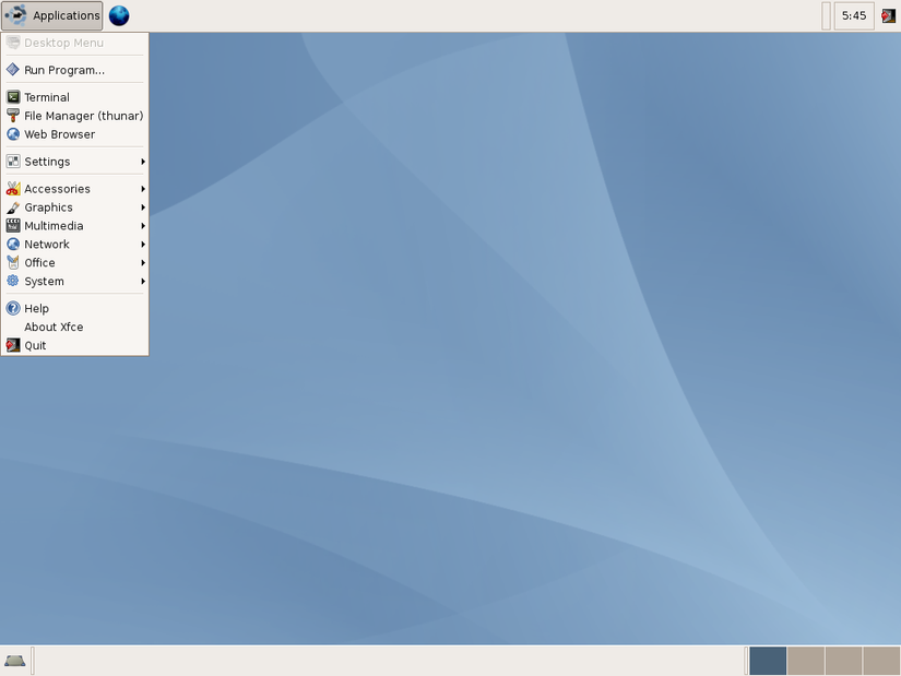 Xubuntu 6-06 desktop