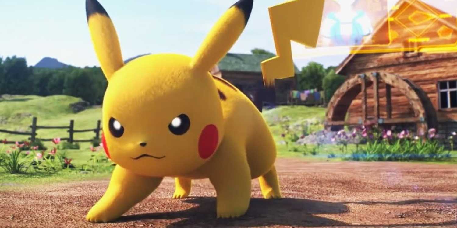 A shot from the opening of Pokken Tournament