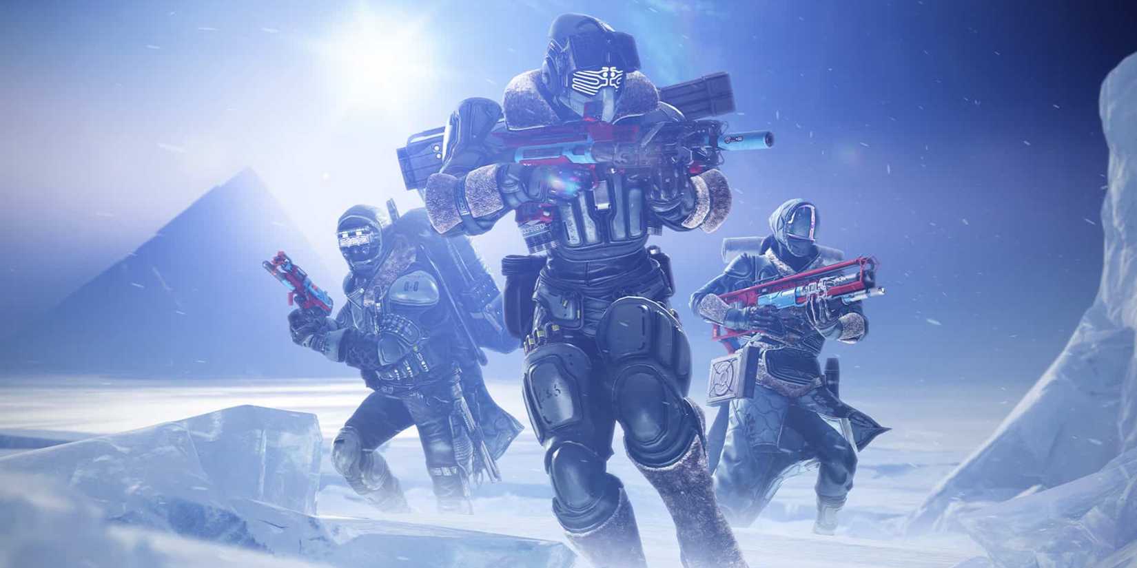The warlock, gambit and gaurdian characters in Destiny 2