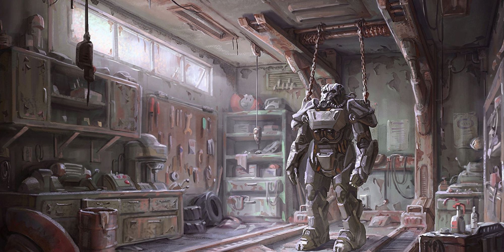 Power armor concept art
