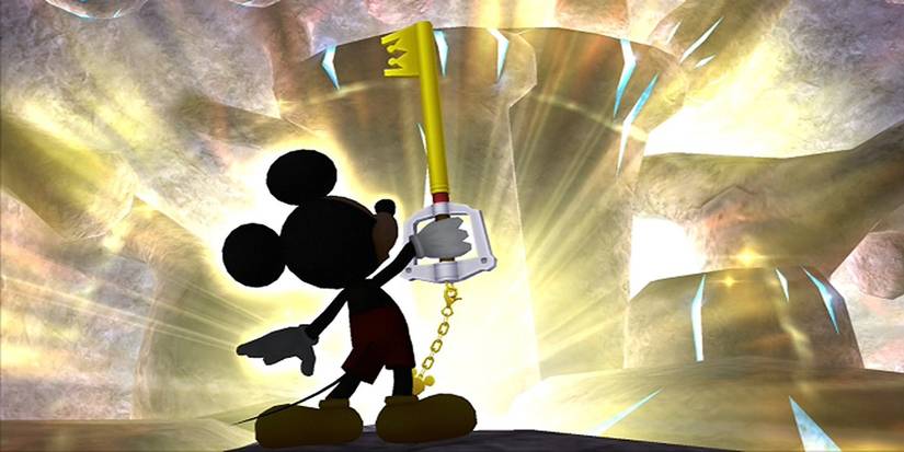 A screenshot of King Mickey in Kingdom Hearts