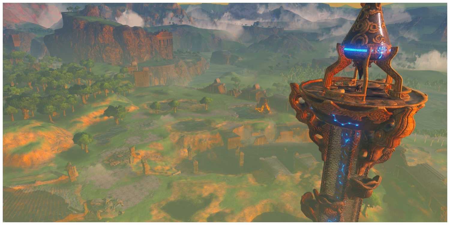 A tower in Breath of the Wild