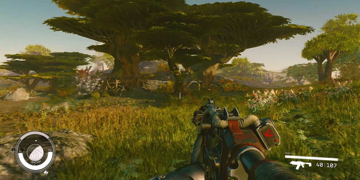 Exploring a tropical planet in Starfield
