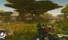 Exploring a tropical planet in Starfield