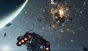 Destroying a satellite in space
