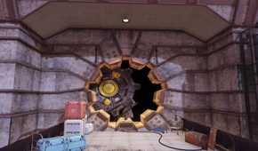 A vault opening in Fallout 76