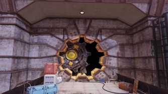 A vault opening in Fallout 76