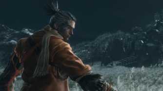 Close up of Sekiro with gray hair