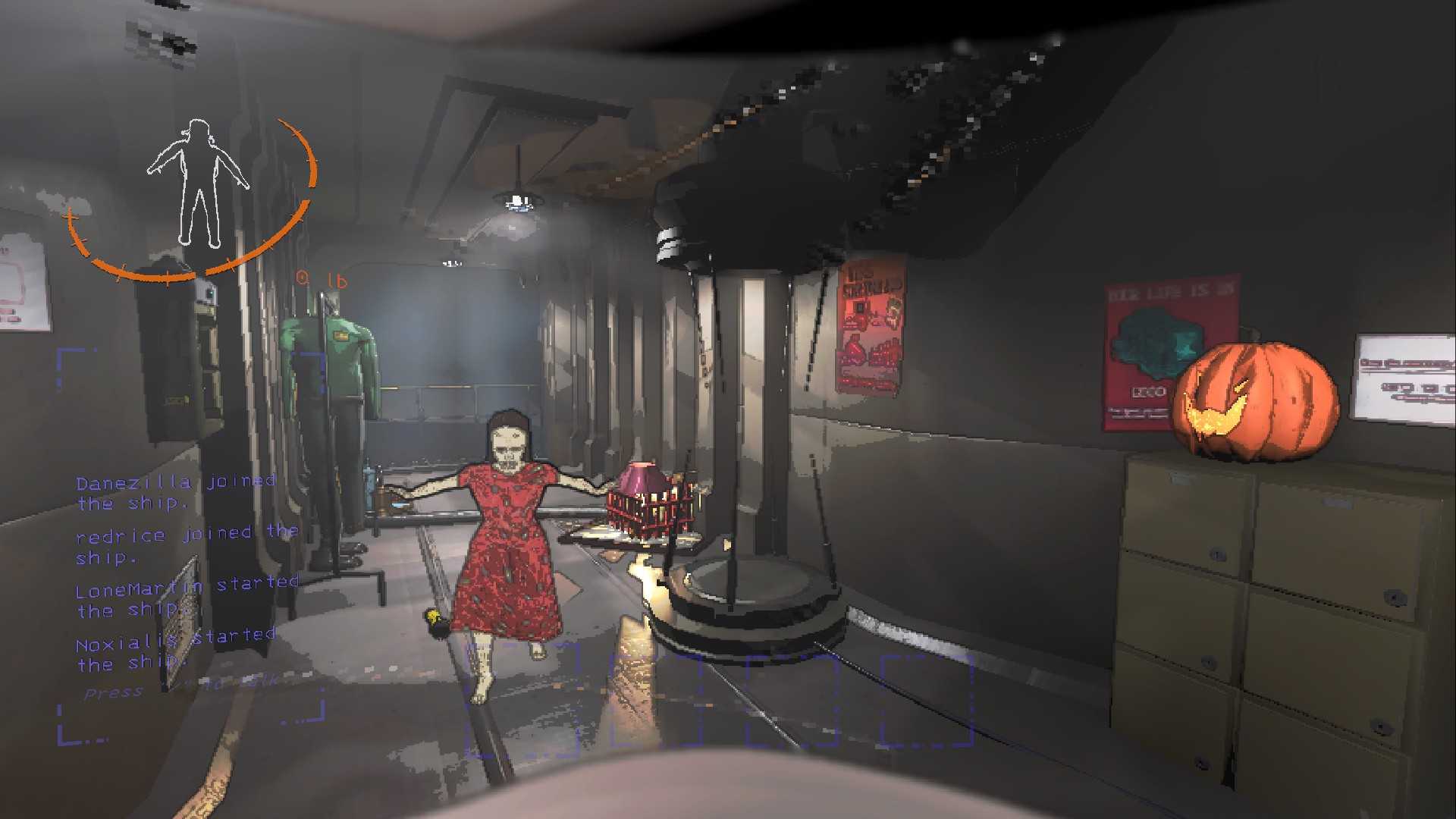 A monster chasing the player