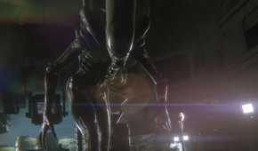 An up close image of a xenomorph from Alien Isolation