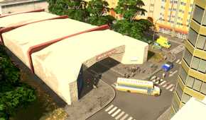 An emergancy shelter in Cities: Skylines 2