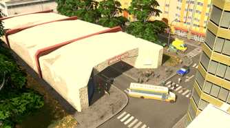 An emergancy shelter in Cities: Skylines 2