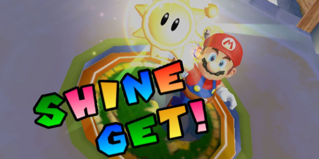 super mario sunshine, mario gets a shine