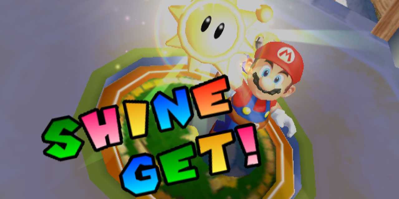 super mario sunshine, mario gets a shine