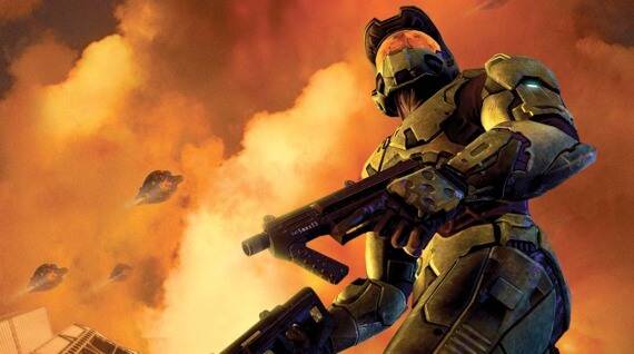 Halo 2 keyart featuring Master Chief
